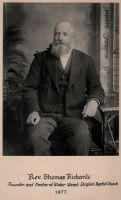 Reverand Thomas Richards<br>Minister 1887 - 1991