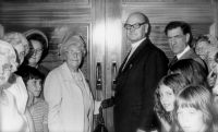 Opening the new church<br>Mrs Hettle Harding 1975